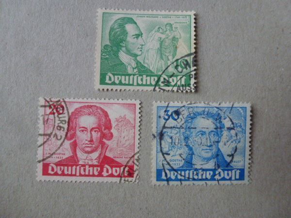 Alle Briefmarken: Deutsche Post ++ Nr. 61-63 gestempelt – Gebraucht aus Walkringen von Casablanca777
