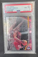 Michael Jordan 1998 Topps Finest #81 w/ Coating PSA 8 Chicag