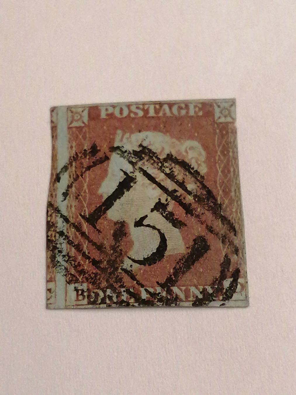 Alle Briefmarken: One Penny Red 1841  – Gebraucht aus Happerswil von tschergi