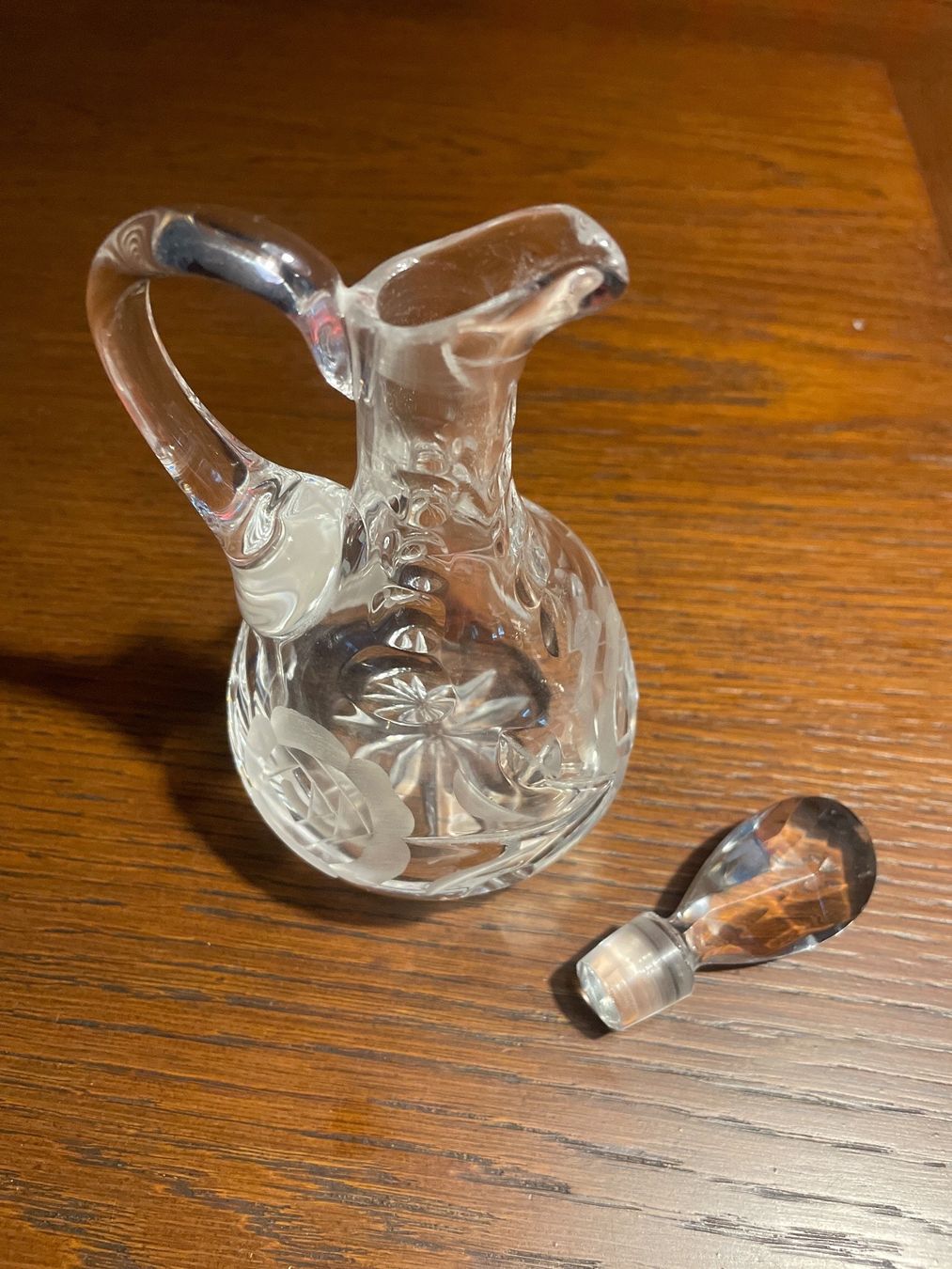 Caraffe: Karaffe Kristall ca. 18 cm – Usato da Schaffhausen venduto da Kolibri023