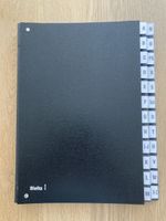 NEU Pultmappe A-Z Biella schwarz