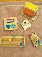 5 Holz Lovevery und Kiwico Montessori Spielzeug fur Baby