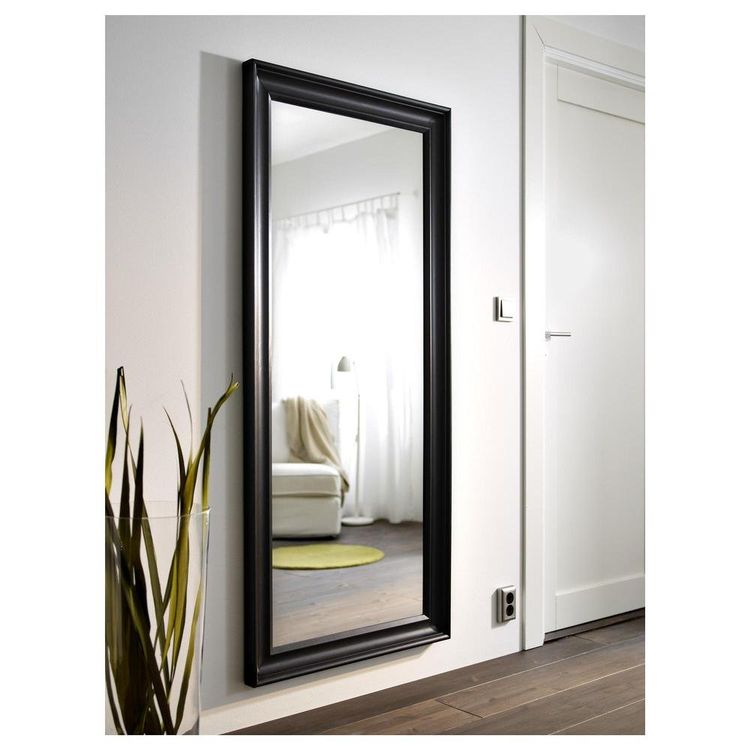 Grand Miroir Bubola 165x74 Cm Cadre Bois Clair - Neuf, Fabriqué En Italie