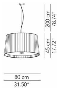 Lustres & lampes de plafonds: Grosse schöne Pendelleuchte MODOLUCE "Milleluci 80" – D'occasion à Horgen par BB8810 1