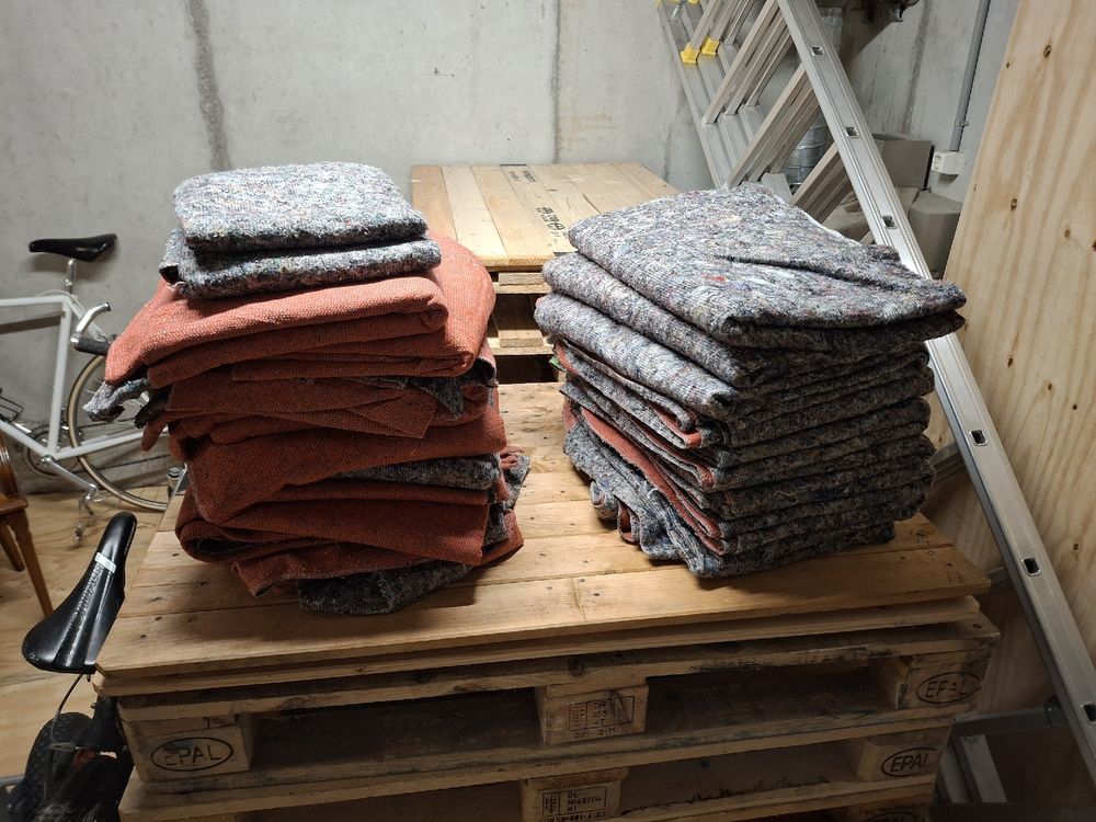 9 Möbeldecken Umzugsdecken 130 x 200 cm Packdecken Lagerdecken für