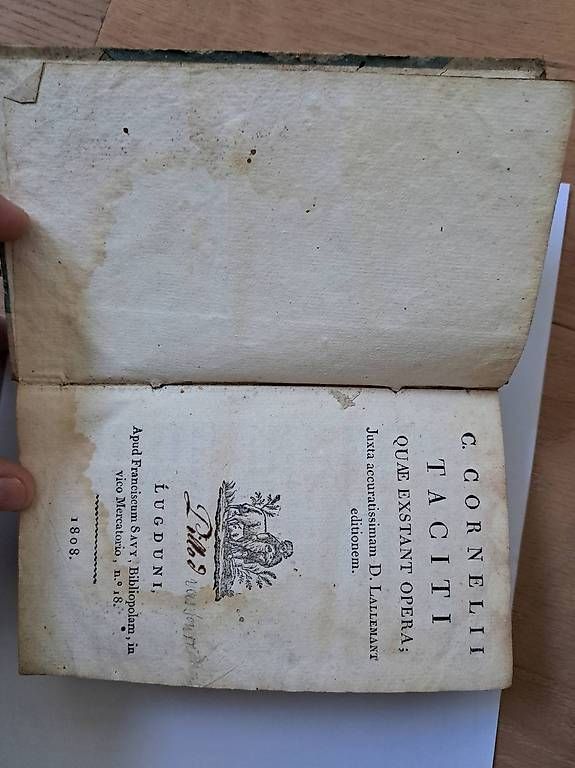 Libri: C Cornelli Taciti 1808 – Usato da Bussy-chardonney venduto da Cartago