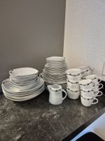 Kombi-Geschirrset (49-teilig) – Modernes Rauten-Design