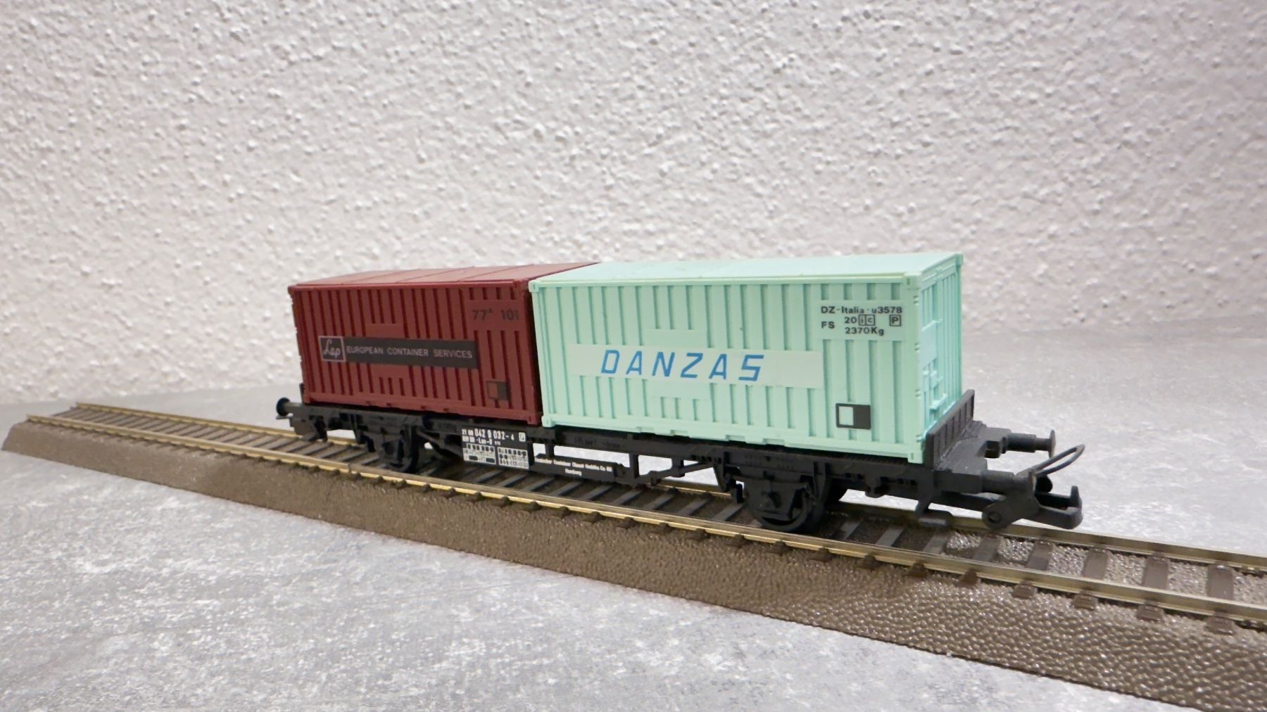 Lima Modellini di ferrovie: Lima Containerwagen H0 / DC – Usato da Schlieren venduto da rat_lq6b 7