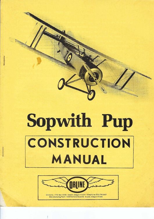 Baukasten von Mick Reeves Sopwith PUP (Neu (gemäss Beschreibung)) in ...