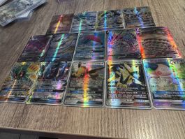 14 Pokémon GX V VMAX Holo Karten – Französisch