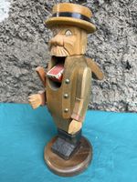Nussknacker Holz Männchen Hut und Weste Handarbeit Deko 20cm