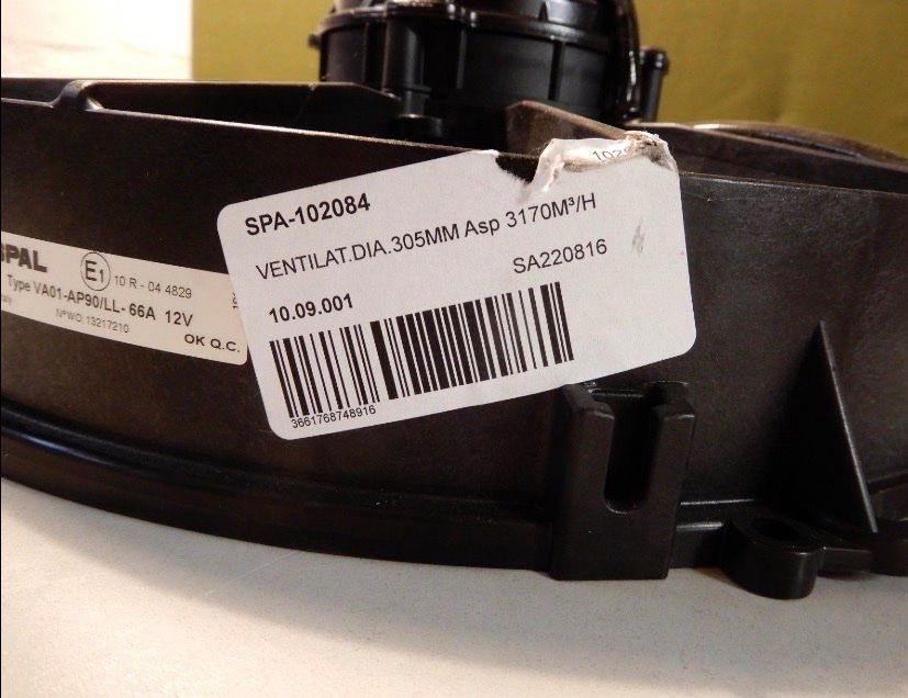 Tutti pezzi di ricambio auto: Ventilator SPAL diamètre 305mm débit 3170M2/H – Nuovo e nell'imballaggio originale da Commugny venduto da 160467 5