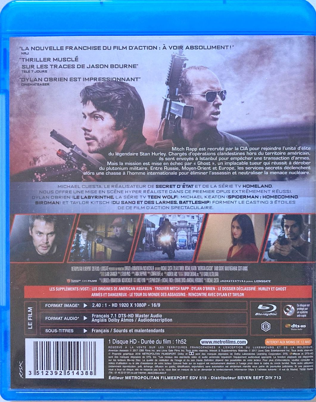 Tutti i DVDs: AMERICAN ASSASSIN (1 BLU-RAY) – Usato da Bottens venduto da hotter-than-hell 3