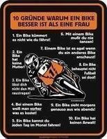 Blechschild - Bike besser