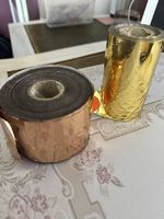 Heissprägefolie golden + kupfern