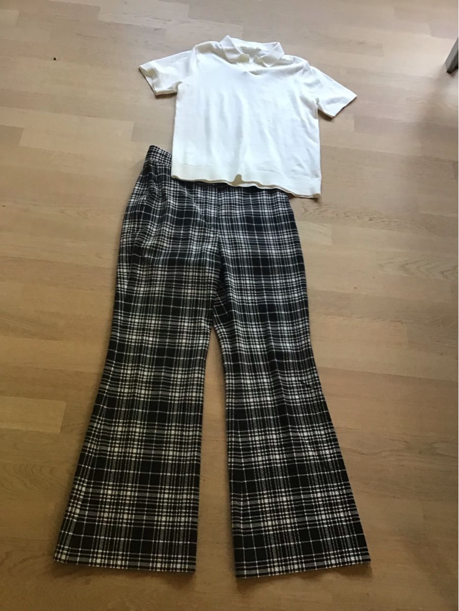 Sportmax Pantaloni: Luftige Karohose  mit weitem Bein, Grösse 38, Max Mara – Usato da Küsnacht ZH venduto da sehnsucht01 8
