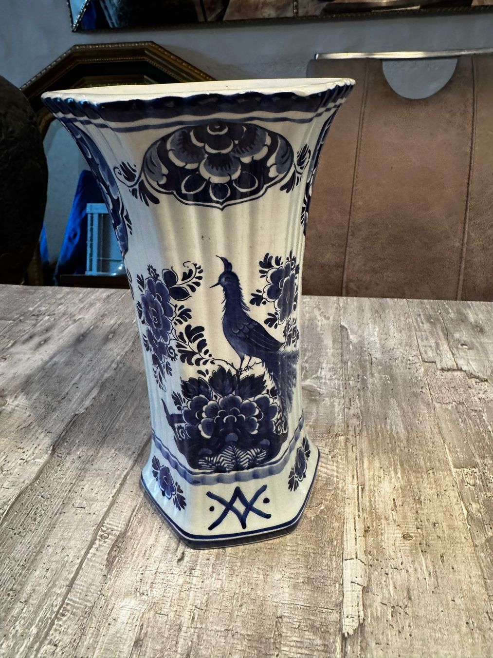 Vasi & Recipienti: Vase weiss-blau Delft Polychroom – Usato da Egg b. Zürich venduto da Brocki_Insel_Egg 1