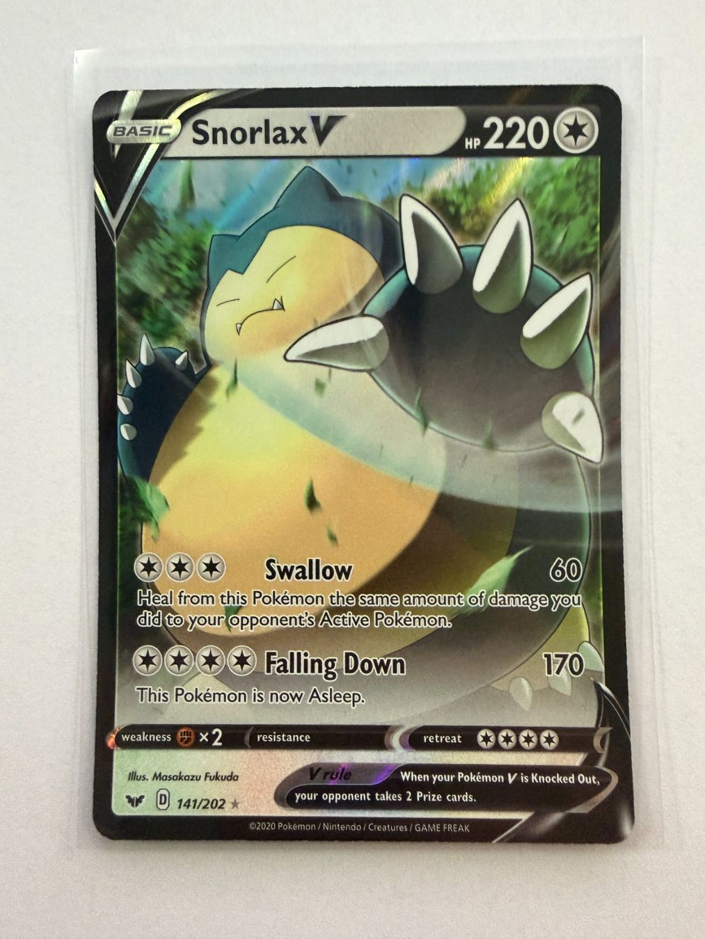 Pokémon Carte collezionabili: Pokemon Snorlax 141/202 Sword & Shield EN – Nuovo (secondo la descrizione) da Weingarten-Kalthäusern venduto da McGmavlo