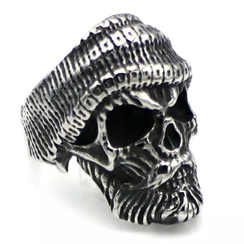 Anelli: Men ring silver skull face – Nuovo e nell'imballaggio originale da Aarburg venduto da StavFashion 2