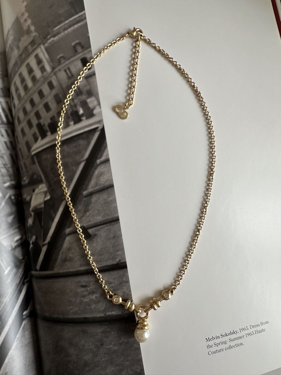 Dior Catenine: Christian Dior Halskette mit Perle – Usato da Zollikon venduto da pan_8jtm 1