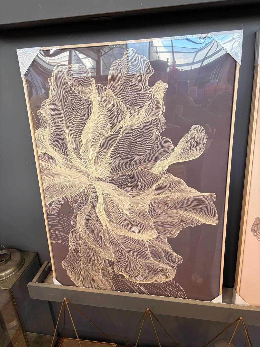 Foto & Immagini: Grosses gerahmtes Wandbild Blume, dunkel – Nuovo (secondo la descrizione) da Sursee venduto da pflugshaupt01