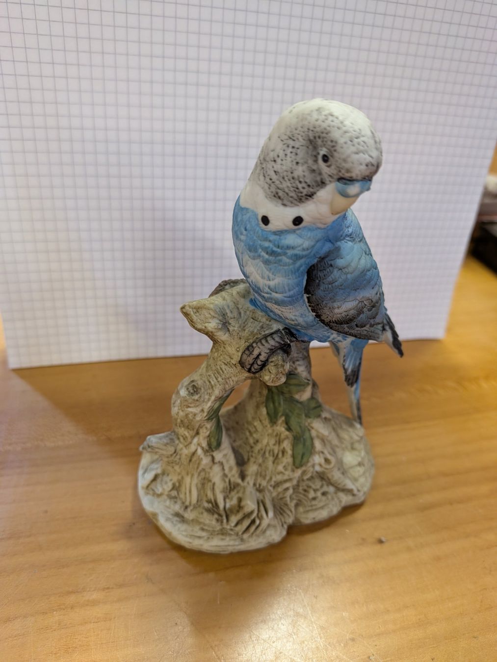 Statuette: Figur Wellensittich von Lefton – Usato da Schönenwerd venduto da kybi