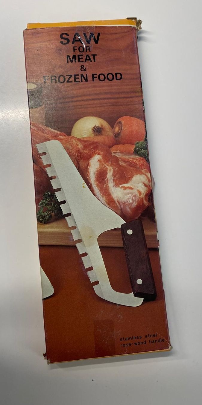 Coltelli da cucina: Fleischsäge/ Gefriersäge, Holzgriff, rostfrei – Usato da Krauchthal venduto da SamsPuce 1