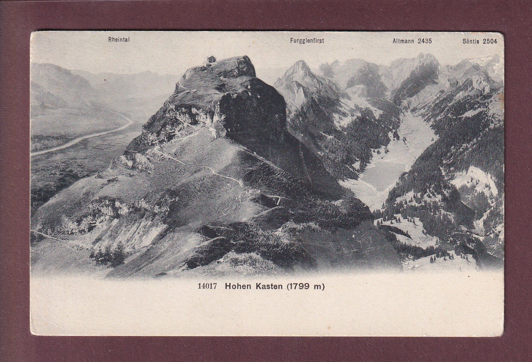 Cartoline postali: HOHER KASTEN – Usato da Pully venduto da nicecards