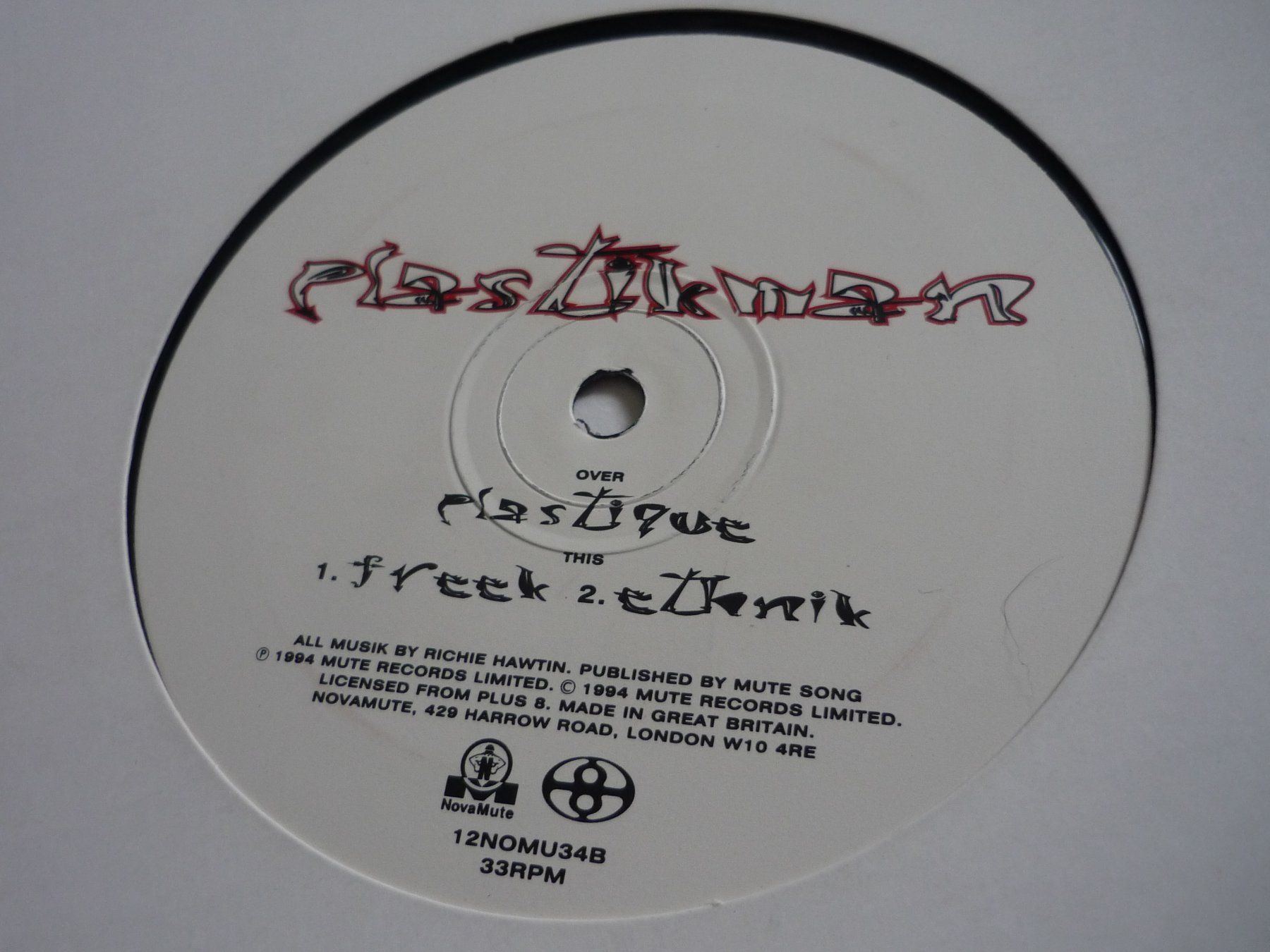 Schallplatten: Rare Techno Vinyl - Plastikman - plastique – Gebraucht aus Beringen von Flatretriever 1