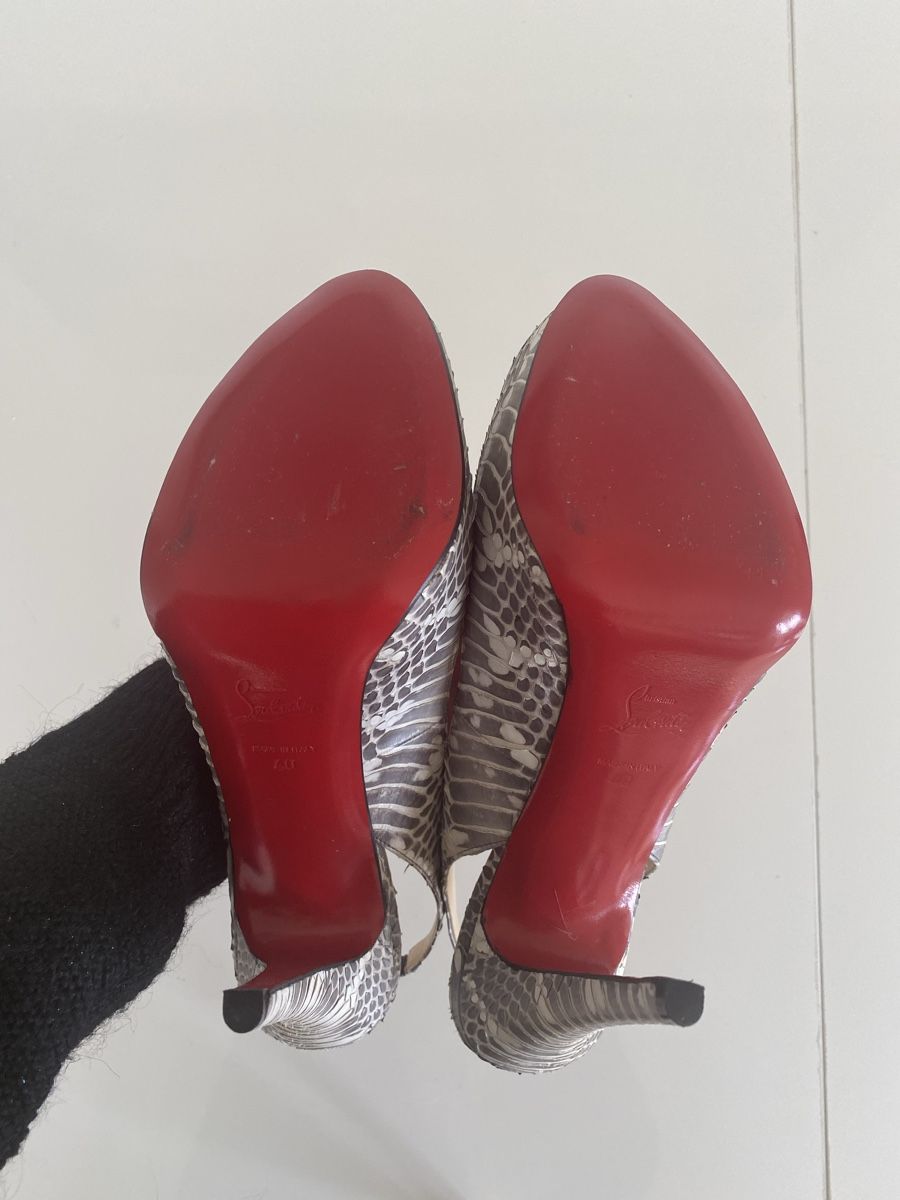 Christian Louboutin Damenschuhe: Christian Louboutin Sling Python T40 – Neu (gemäss Beschreibung) aus Kilchberg ZH von elo_lr6s 5