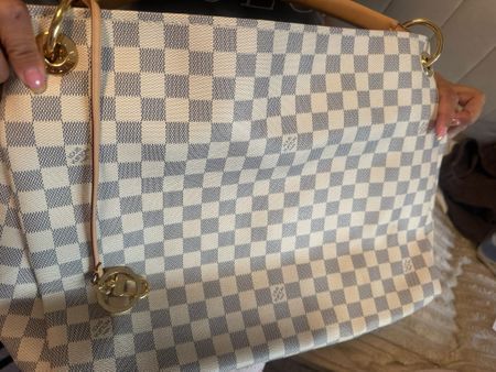 Sac et portefeuille Louis Vuitton Damier Azur Ensemble