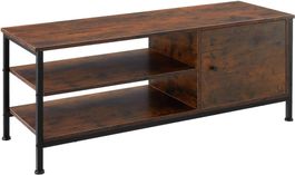 TV-Regal Lowboard Fernsehtisch mit Staufach Holz VOLANTIS
