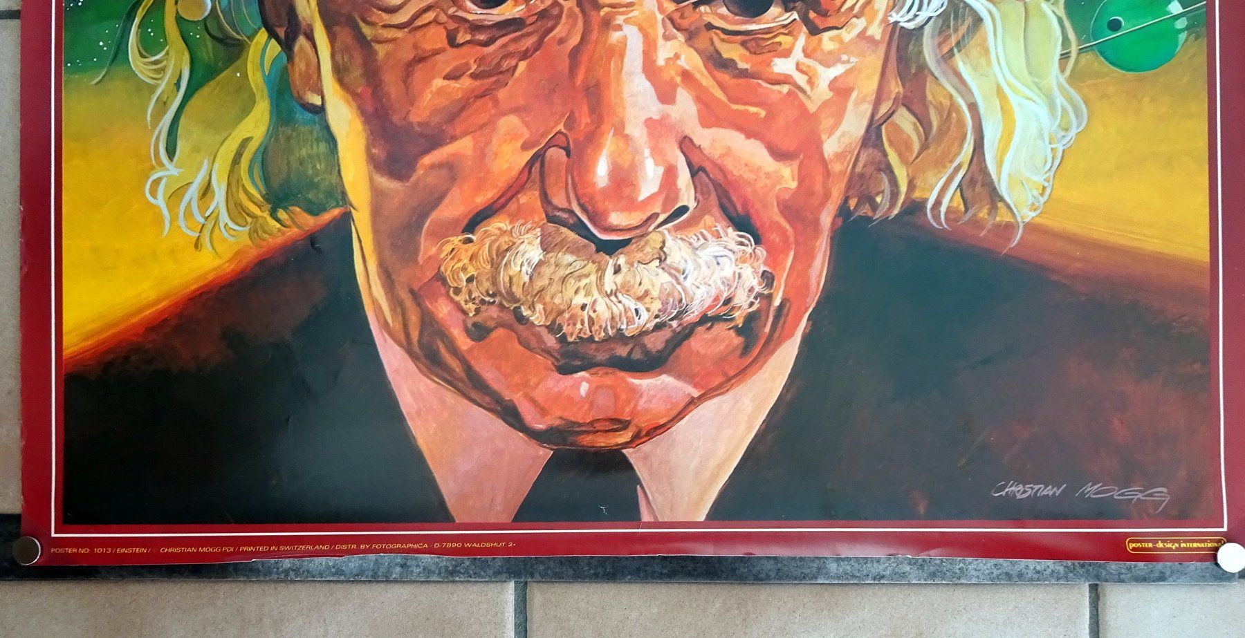 Poster & Bilder: Poster No 1013, Albert Einstein, gemalt von Christian Mogg – Gebraucht aus Ins von  1