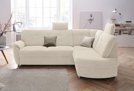 ECKSOFA MIT FEDERKERN,STAURAUM UND BETTFUNKTION SUMMER SALE%