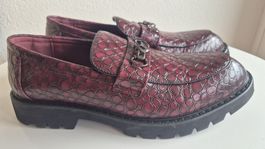 Herren Loafers in Kroko-Optik, Grösse 48