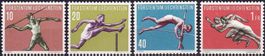 1956 LIE, Sportserie lll Nr. 286-289, postfr.**, fehlerfrei.