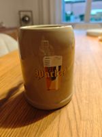 Bierkrug Warteck 0.5l Steinzeug für laue Sommerabende!