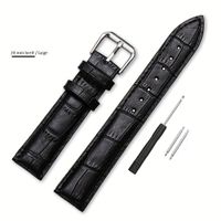 Bracelet de montre en cuir de veau souple 20 mm  unisex