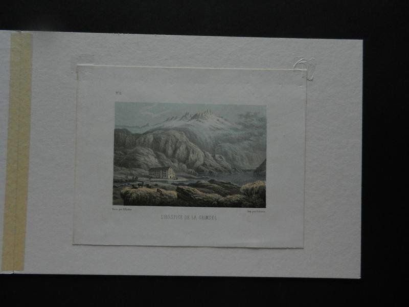 Incisioni: Grimsel getönte Lithographie – Usato da Risch venduto da Rischli15 1