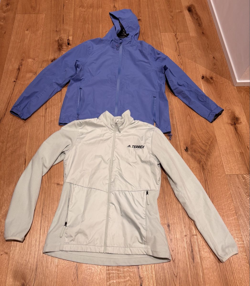 Adidas Giacche: Wanderset Adidas Terrex Fleece & Regenjacke – Usato da Glarus venduto da NaSaGaTh