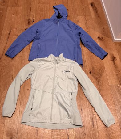 Wanderset Adidas Terrex Fleece & Regenjacke