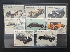 1986 Paraguay  Old Cars  Satz gest. (A580)