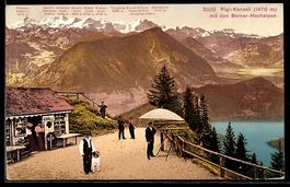 Rigi-Känzeli, mit den Berner Hochalpen,