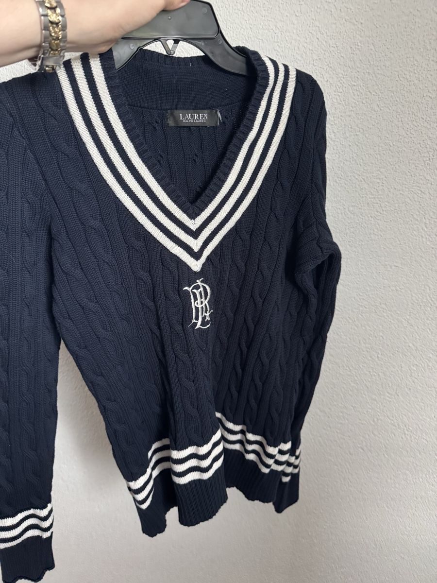 Ralph Lauren Pulls & Sweat-shirts: Ralph Lauren Strickpullover, Marineblau, Top Zustand, Gr. M – Neuf (Voir description) à Spreitenbach par TheStyleAtelier 1