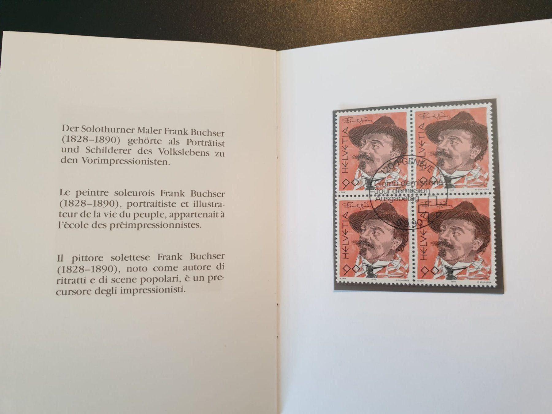 Tutti i francobolli: Briefmarke PTT Portrait Maler u. Dichter – Nuovo (secondo la descrizione) da Zumikon venduto da chv_w96q