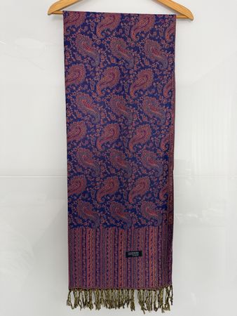100% Pashnimaschal im Paisley Muster