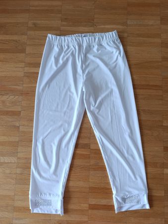 Damen Leggins Sommer weiss Gr. 38