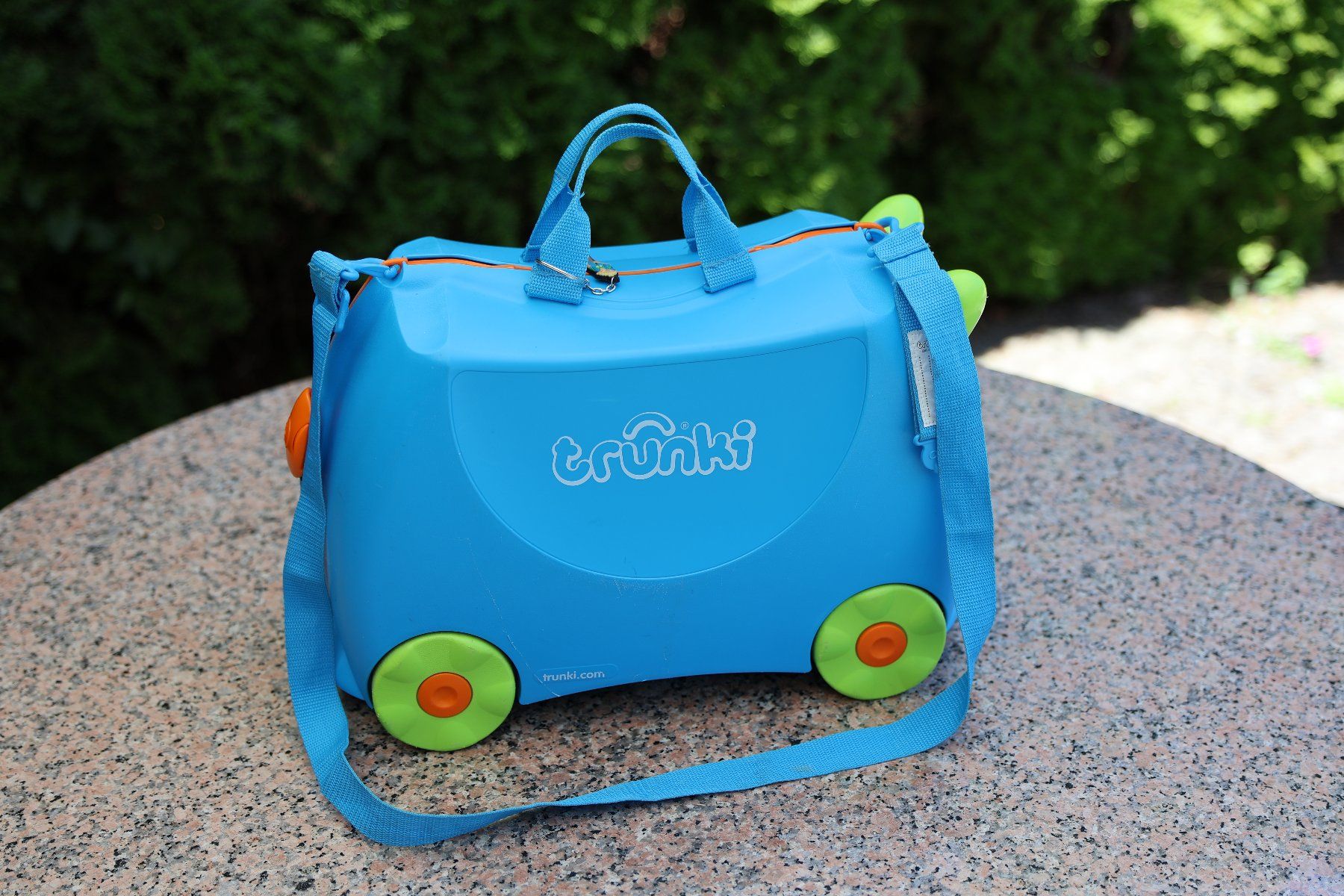 Trunki Valigie: Trunki Kinderkoffer Hellblau/Grün – Usato da Zürich venduto da Tott 1