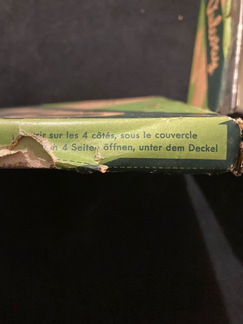 Contenitori & Simili: Oulevay Guetzlidose, Blechdose, sehr alt – Usato da Moerschwil venduto da Corsica61 5