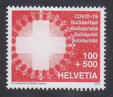 2020  COVID-19 Postfrisch ** 1Fr.pus Aufschlag  5Fr. = 6Fr.